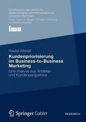 bokomslag Kundenpriorisierung im Business-to-Business Marketing