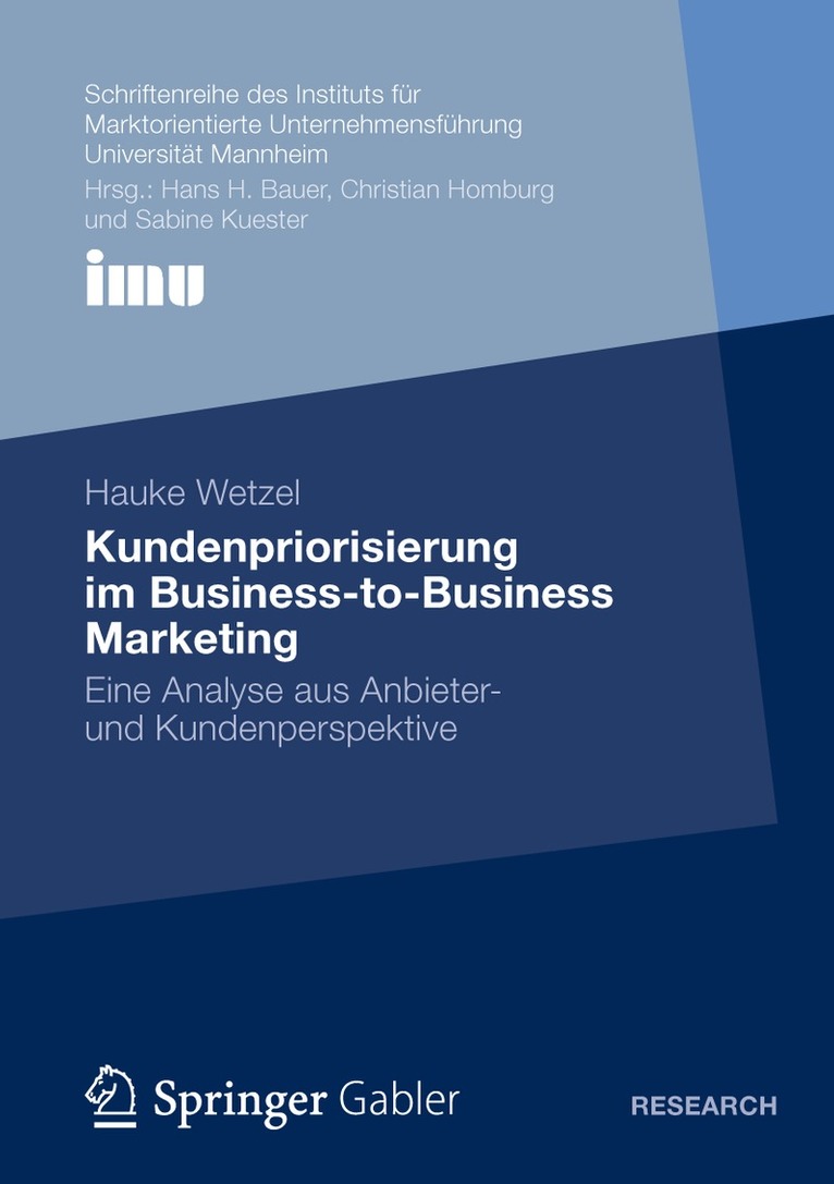 Kundenpriorisierung im Business-to-Business Marketing 1