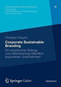 bokomslag Corporate Sustainable Branding