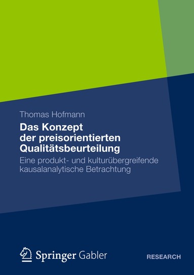 bokomslag Das Konzept der preisorientierten Qualitätsbeurteilung