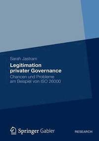 bokomslag Legitimation privater Governance