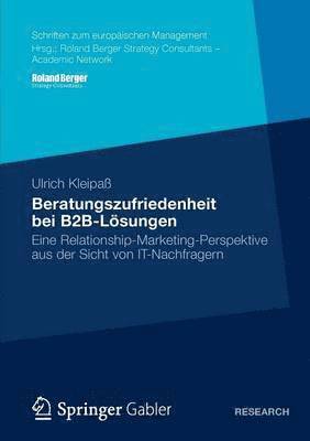 bokomslag Beratungszufriedenheit bei B2B-Lsungen