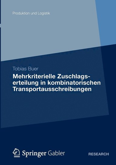 bokomslag Mehrkriterielle Zuschlagserteilung in kombinatorischen Transportausschreibungen