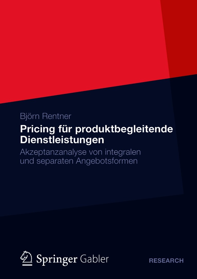 Björn Rentner, Bjorn Rentner - Pricing für produktbegleitende Dienstleistungen, Häftad