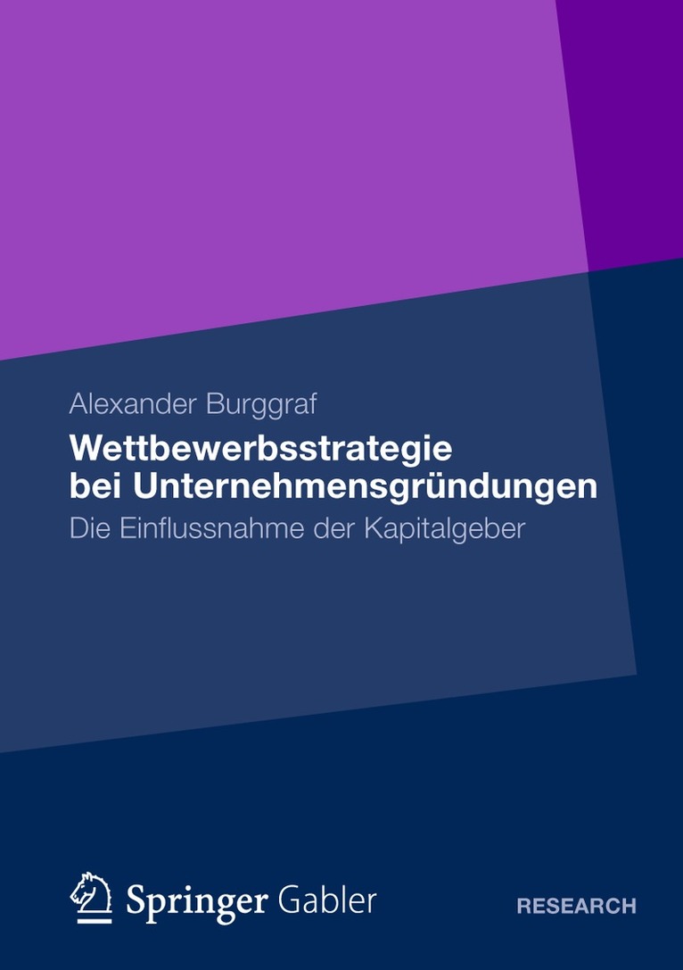 Alexander Burggraf - Wettbewerbsstrategie bei Unternehmensgründungen, Häftad
