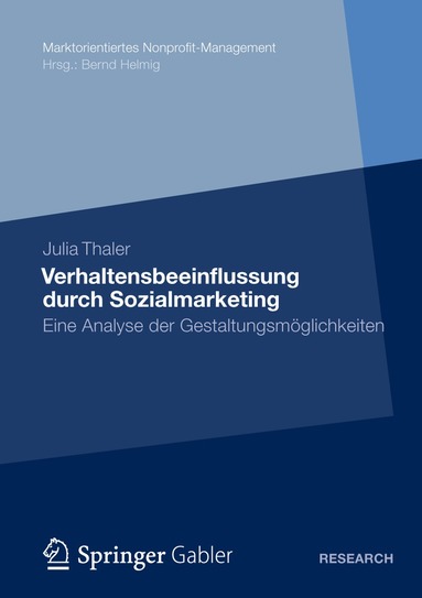 Julia Thaler - Verhaltensbeeinflussung durch Sozialmarketing, Häftad