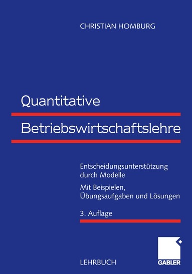 bokomslag Quantitative Betriebswirtschaftslehre