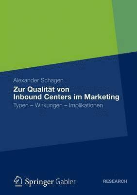 bokomslag Zur Qualität von Inbound Centers im Marketing