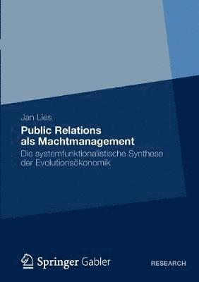 Jan Lies - Public Relations als Machtmanagement, Häftad