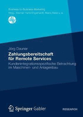 bokomslag Zahlungsbereitschaft für Remote Services