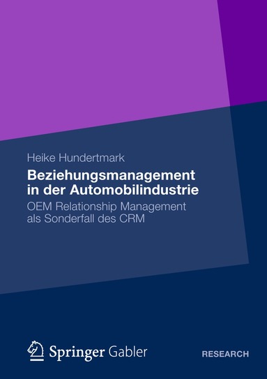 bokomslag Beziehungsmanagement in der Automobilindustrie