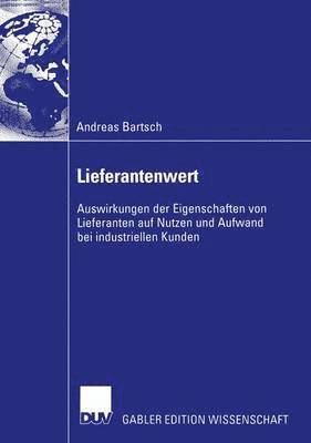 Andreas Bartsch - Lieferantenwert, Häftad