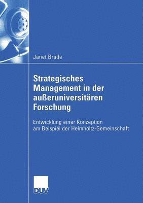 bokomslag Strategisches Management in der ausseruniversitaren Forschung