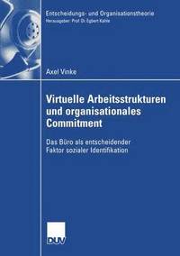 bokomslag Virtuelle Arbeitsstrukturen und organisationales Commitment