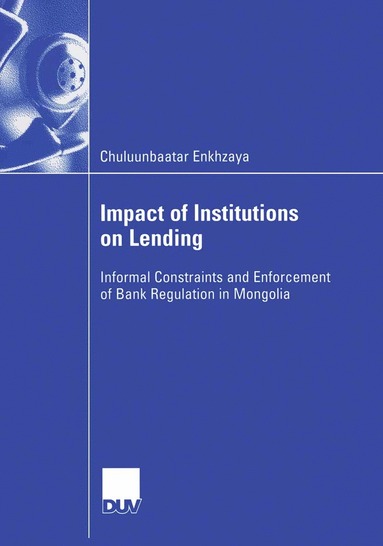 bokomslag Impact of Institutions on Lending