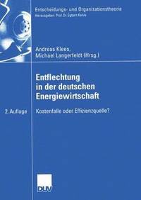 bokomslag Entflechtung in der deutschen Energiewirtschaft