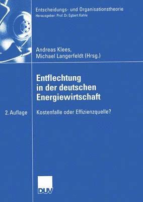bokomslag Entflechtung in der deutschen Energiewirtschaft
