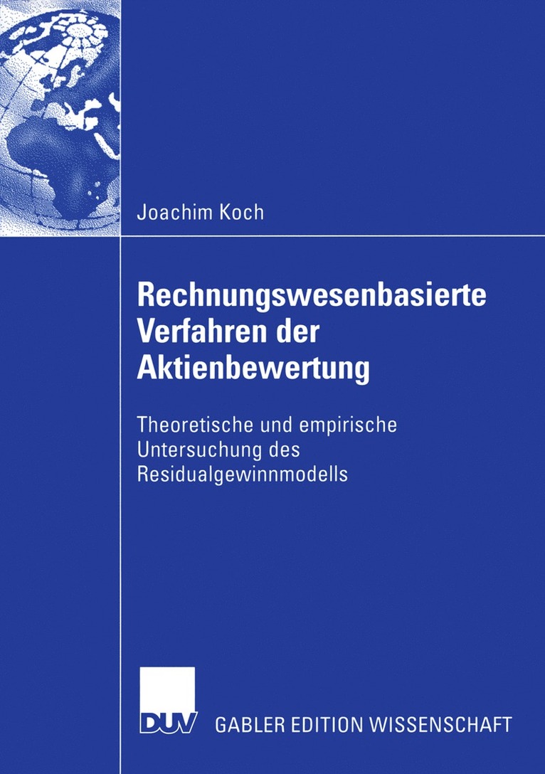 Joachim Koch - Rechnungswesenbasierte Verfahren der Aktienbewertung, Häftad