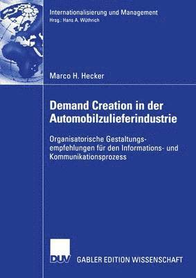 bokomslag Demand Creation in der Automobilzulieferindustrie