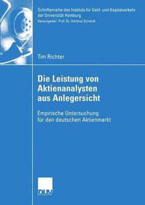 bokomslag Die Leistung von Aktienanalysten aus Anlegersicht