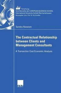 bokomslag The Contractual Relationship between Clients and Management Consultants
