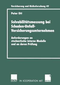 bokomslag Solvabilittsmessung bei Schaden-Unfall-Versicherungsunternehmen