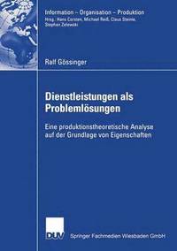 bokomslag Dienstleistungen als Problemlösungen