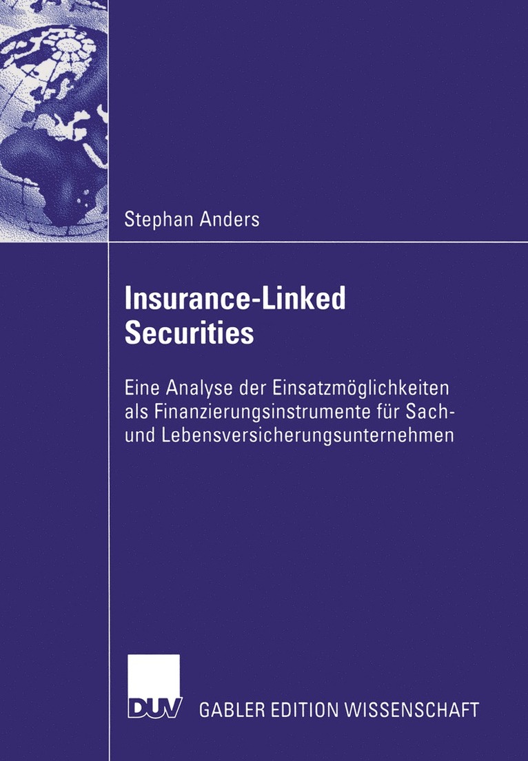 Stephan Anders - Insurance-Linked Securities, Häftad