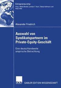 bokomslag Auswahl von Syndikatspartnern im Private-Equity-Geschft