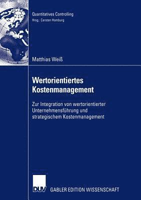 Wertorientiertes Kostenmanagement 1