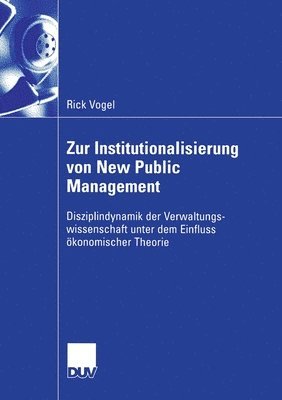 bokomslag Zur Institutionalisierung von New Public Management