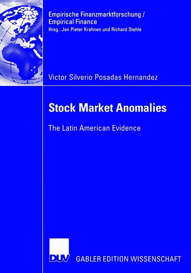 Victor Silverio Posadas Hernandez - Stock Market Anomalies, Häftad