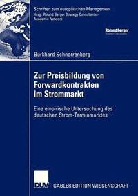 bokomslag Zur Preisbildung von Forwardkontrakten im Strommarkt