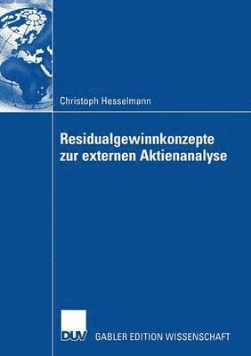 bokomslag Residualgewinnkonzepte zur externen Aktienanalyse