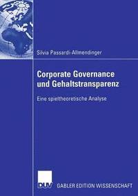 bokomslag Corporate Governance und Gehaltstransparenz
