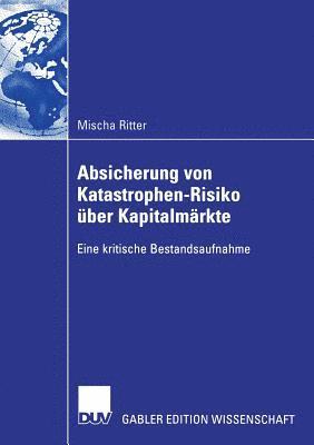 bokomslag Absicherung von Katastrophen-Risiko uber Kapitalmarkte