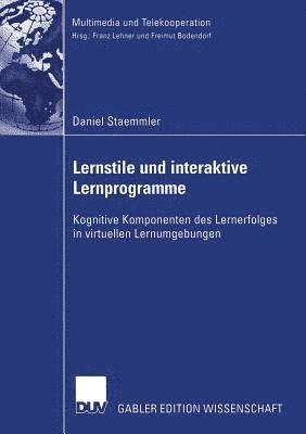 bokomslag Lernstile und interaktive Lernprogramme