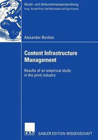 bokomslag Content Infrastructure Management