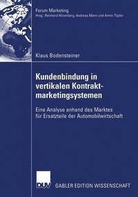 bokomslag Kundenbindung in vertikalen Kontraktmarketingsystemen