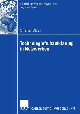 bokomslag Technologiefruhaufklarung in Netzwerken