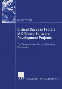bokomslag Critical Success Factors of Offshore Software Development Projects