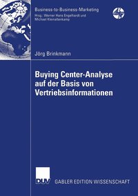 bokomslag Buying Center-Analyse auf der Basis von Vertriebsinformationen