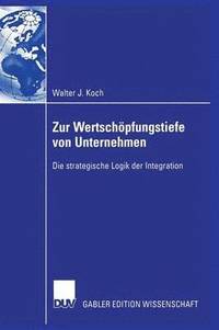 bokomslag Zur Wertschöpfungstiefe von Unternehmen
