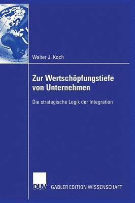 bokomslag Zur Wertschöpfungstiefe von Unternehmen