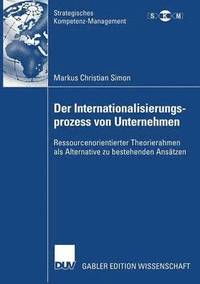 bokomslag Der Internationalisierungsprozess von Unternehmen