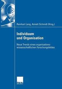 bokomslag Individuum und Organisation
