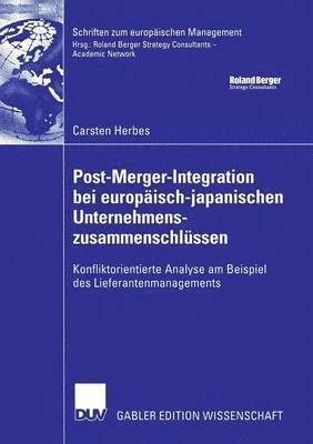 bokomslag Post-Merger-Integration bei europaisch-japanischen Unternehmenszusammenschlussen