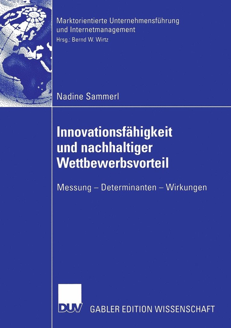 Innovationsfahigkeit und nachhaltiger Wettbewerbsvorteil 1