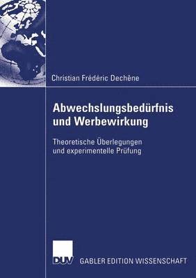 bokomslag Abwechslungsbedürfnis und Werbewirkung