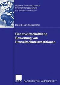 bokomslag Finanzwirtschaftliche Bewertung von Umweltschutzinvestitionen